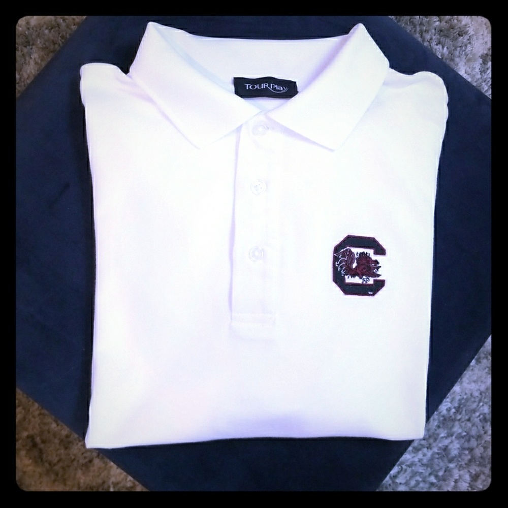 TourPlay Gamecocks USC Golf Shirt Men's L